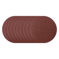 Rundes Schleifpapier mit Löchern für Schleifscheibenbefestigung, Satz aus 10 Stück, Ø 215 mm, K 240