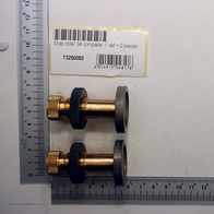 Anlaufrolle kpl. (Satz = 2 Stück), Artikelnummer 73250083, von vorne fotografiert.