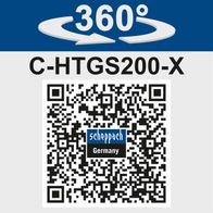 Akku-Gras & Strauchschere C-HTGS200-X mit 360° drehbarer Klinge, inkl. Akku & Ladegerät, Schnittbreite 90mm, Schnittlänge 200mm, 2in1-Funktion.