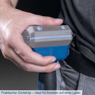 Gürtelclip für Arbeitsgeräte, praktisch für den Einsatz auf Leiter oder an schwer zugänglichen Stellen
