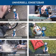 Universal einsetzbare Kompressor-Anwendungen: Luftdruckprüfung für Autos, Fahrräder, Sportartikel und Luftmatratzen