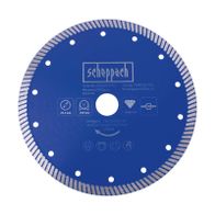 Scheppach-Diamantdrehscheibe mit Maximalgeschwindigkeit 7650 U/min und Arbeitsgeschwindigkeit 80 m/s, EN13236-zertifiziert, 25,4 mm und 200 mm Maße
