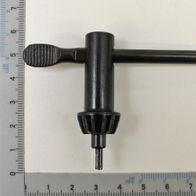 Bohrfutterschlüssel mit Feder Ø6 mm von Scheppach, Ansicht von oben.