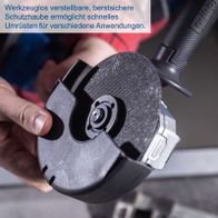 Akku-Winkelschleifer mit austauschbarem Schutzhaube-Design für schnelle Wechsel und bessere Sicherheit