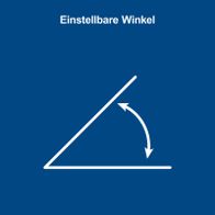 Verstellbare Winkel für präzise Einstellungen
