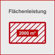 Flächenleistung: 2000 m²