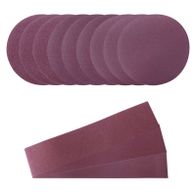 Set mit Schleifpapier und Schleifbändern für Schleifarbeiten – Teil des Schleifsets Scheppach
