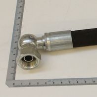 Hydraulikschlauch mit Anschlussstutzen für 7/8-14 UNF, Maßstab zur Orientierung