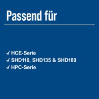 Scheppach-Produkte: HCE- und HPC-Serien mit SHD110, SHD135 und SHD180-Modellen