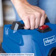 Handgriff für leichten Transport des Scheppach-Nass-/Trockensaugers