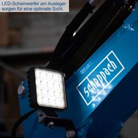 LED-Scheinwerfer am Ausleger für optimale Sicht im Mini-Bagger EXC815