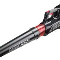 Laubbläser BAB150-40Li von Scheppach, seitliche Ansicht. Der Laubbläser ist ein Akku-Gerät und wird ohne Akku und Ladegerät geliefert.