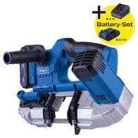 Akku-Metallbandsäge mit 20V, 63,5 cm Schnittdurchmesser, Drehzahlregelung, inkl. 2Ah-Batterie und Ladegerät
