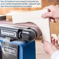Bandschleifband für Bandschleifer (BTS800) mit horizontaler und vertikaler Einstellmöglichkeit