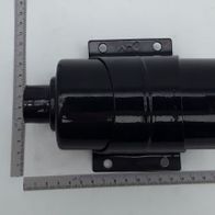 Luftfiltergehäuse von Scheppach, Ansicht von oben. Maßstab zur Größenveranschaulichung vorhanden.