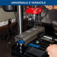 Tischbohrmaschine mit Laserausrichtung und Schraubstockhalterung für präzise Bohrungen