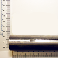 Scheppach-Messskala mit integriertem Messobjekt für präzise Abmessungen