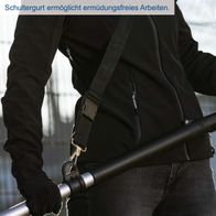 Schultergurt für ermüdungsfreies Arbeiten mit Akku-Teleskop-Heckenschere