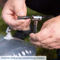 Einfacher Wechsel der verschiedenen Aufsätze für Handwerkstools