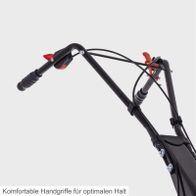 Komfortable Handgriffe für optimalen Halt. Die Motorhacke MTP560 von Scheppach bietet ergonomische Handgriffe, die einen sicheren und bequemen Griff während der Arbeit ermöglichen.