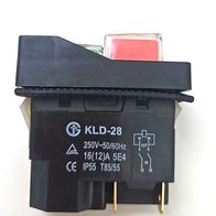 Scheppach-Kontaktsteckverbinder KLD-28 mit Schaltfunktion, 16(12)A, 250V, IP55