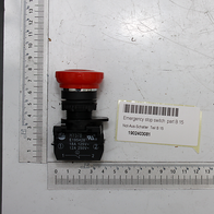 Not-Aus-Schalter, Teil B 15, Artikelnummer 1902403081. Der Schalter wird von der Seite gezeigt.