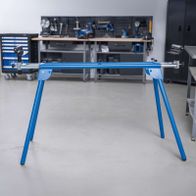 Universal Mitre Saw Stand UMF2000 with adjustable width from 1.16 to 2.0 meters and a load capacity of 250 kg. Height 845 mm. Sturdy and robust for precise work.