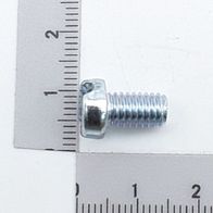 Zylinderschraube mit Schlitz, M6 x 10, verzinkt, DIN 84