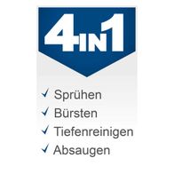 Die Polsterreinigungsbürste PRB300 von Scheppach bietet folgende Funktionen: Sprühen, Bürsten, Tiefenreinigen und Absaugen.