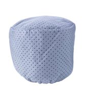 Stofffilter ASP12-ES / ASP30-ES / ASP50-ES (1 Satz = 6 Stück) von Scheppach, rundes Filterelement mit perforiertem Muster, Ansicht von vorne.