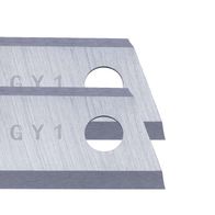 Scheppach-Messerhalter mit zwei Bohrungen und Markierung 'GY 1'