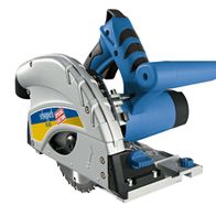 Tauchsäge PL45 von Scheppach Special Edition, ohne Schiene, von der Seite gezeigt.