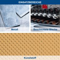 Set mit Beschichteten Blechen und Metall-Trennscheiben für präzise Metallbearbeitung, 12 Stück (125 mm Ø)