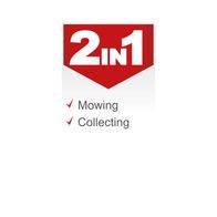 The petrol push lawnmower MP132-40 by Scheppach features mowing and collecting functions for efficient lawn care.