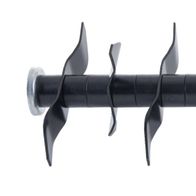 Scheppach-Werkzeug mit spiralförmigen Klingen, geeignet für verschiedene Anwendungen. Robustes Design für effiziente Nutzung.