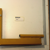 Scheppach Schiebearm kpl. intern_56005700. Der Schiebearm ist von der Seite zu sehen. Ein Barcode ist sichtbar.