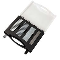 Klammer- und Nagelbeutel für Druckluftwerkzeug mit integriertem Sortierfach