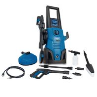 Hochdruckreiniger HCE1600 Scheppach mit 135 bar Druck und 1600 Watt Leistung. Inklusive 8- 8-teiliges Zubehörset und 5 Meter Schlauch. Fördermenge: 408 Liter pro Stunde.