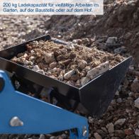 Der Scheppach Kompaktlader MKL730 hat eine Ladekapazität von 200 kg und ist ideal für vielfältige Arbeiten im Garten, auf der Baustelle oder auf dem Hof. Mit E-Start und einer Spurbreite von 740 mm, inklusive 80-Liter-Schaufel.