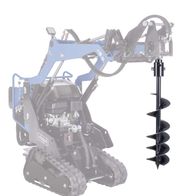 Scheppach-Bohrgerät mit schwarzem Bohrer, robuste Konstruktion für präzises Bohren.