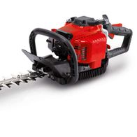 Benzin Heckenschere PHT600 Scheppach, seitliche Ansicht, 56 cm Schnittlänge, 2,7 cm Schnittstärke, Easy Start.
