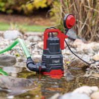 Scheppach Schmutzwasserkombipumpe mit Eintauchmotor und Förderauslass für Schmutzwasseranwendungen, inkl. Wasserstandsanzeige