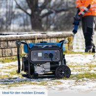Portable Scheppach-Generator mit 2800 Watt, AC-Ausgang (230V), Voltmeter und Öl-Warnung