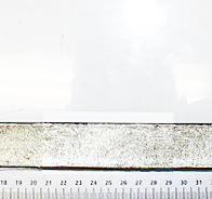 Scheppach-Messskala mit Markierungen und Skalierung für technische Anwendungen