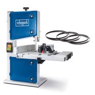 Scheppach-Bandsäge mit ausziehbarem Arbeitstisch und Sicherheitsabdeckung
