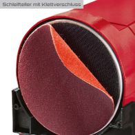 Schleifteller mit Klettverschluss für Bandschleifer, praktische Befestigung für schnelle Wechsel