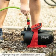 Langlebige Saug- und Druckanschluss-G1 für Gartenpumpe GP650 von Scheppach