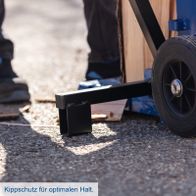 Kippschutz für optimalen Halt beim Holzspalten