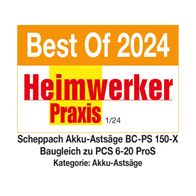 Prämierte Akku-Astsäge BC-PS 150-X von Scheppach mit Heimwerker-Praxis-Bewertung 2024