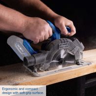Ergonomic compact design with soft-grip surface for Scheppach tool